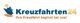 Logo mit blauem Schiff, Sonne, Text: "Kreuzfahrten24 - Ihre Kreuzfahrt beginnt bei uns!"