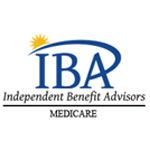 Logo with "IBA" and "Independent Benefit Advisors Medicare" in blue, with a yellow sun graphic.