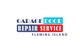 Logo reading "Garage Door Repair Service Fleming Island" in blue, red, and turquoise text.