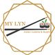 Logo with chopsticks, sushi, and the text "My Lyn Asian Cuisine & Sushi" in a geometric frame.