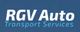 Logo reading "RGV Auto Transport Services" on a blue background.