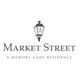 Market Street logo with a vintage lamp. Text: "A Memory Care Residence."