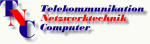 Abkürzung TNC, Text: Telekommunikation, Netzwerktechnik, Computer in blau-rotem Design.