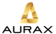 "Goldenes Logo mit stilisiertem 'A' über dem Schriftzug 'AURAX'."