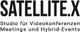 Logo von SATELLITE.X: Studio für Videokonferenzen, Meetings und Hybrid-Events.