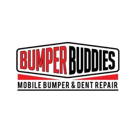 Bumper Buddies logo for mobile bumper and dent repair in red, black, and white.
