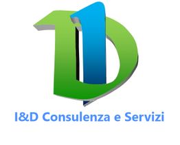Logo con lettere verdi e blu, testo: I&D Consulenza e Servizi.