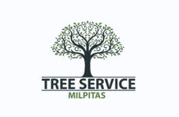 Logo of Tree Service Milpitas featuring a stylized tree with swirling branches.