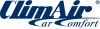 Logo mit dem Text "ClimAir car comfort" in blauer Schrift auf weißem Hintergrund.