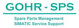 Logoschriftzug: "GOHR - SPS", darunter "Spare Parts Management, SIMATIC Service Support".