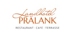 "Landhotel Prälank Logo, mit Schriftzug: Restaurant, Café, Terrasse."
