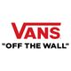 Logo da Vans com texto "Off The Wall" em preto, fundo branco.