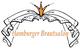 Logo: Krone über Schleier, Text "Hamburger Brautsalon" in stilvollen Buchstaben.