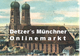 Alte Postkarte der Frauenkirche in München mit Schriftzug "Detzer's Münchner Onlinemarkt".