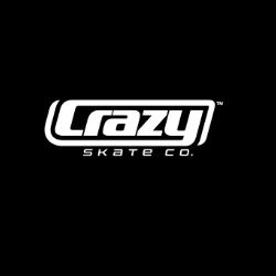 Crazy Skate Co. logo in white text on a black background.
