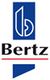 Blau-weißes Logo mit dem Schriftzug "Bertz" und einem stilisierten Buchstaben "b".