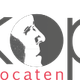Logo met de tekst "Kop advocaten" en een gezicht in profiel geïntegreerd in de letter "o".
