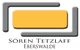 Logo mit gelbem Rechteck, grauen Linien und Text: "Sören Tetzlaff Eberswalde".