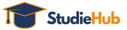Afbeelding van het StudieHub-logo met een blauwe afstudeerhoed.