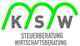 Logo mit grünem "M", grauem "KSW". Text: Steuerberatung, Wirtschaftsberatung.