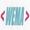 Wörtliches Logo mit "WEMA" in Blau, umgeben von roten spitzen Klammern links und rechts.