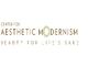 Logo reads: "Center for Aesthetic Modernism, Beauty for Life's Sake" with linked circles as 'O'.
