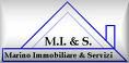 Logo di M.I. & S. Marino Immobiliare & Servizi, con contorno di casa stilizzata blu.