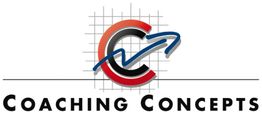 Logo von Coaching Concepts mit einem stilisierten C und einem Pfeil.