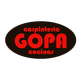 Logotipo ovalado negro con texto rojo: "Carpintería GOPA Cocinas".