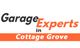 Logo for "Garage Experts in Cottage Grove" with bold orange and black text.