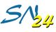 Logo mit blauer Schrift "SN" und gelber Zahl "24" auf weißem Hintergrund.