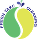 Stylized green and yellow yin-yang with "Fresh Take Cleaning" text around it.