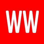 Rotes Quadrat mit weißen, großen Buchstaben "WW".