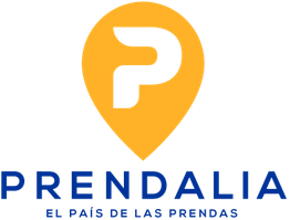 Logo de Prendalia, con un marcador amarillo y texto "El país de las prendas" debajo.