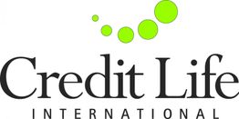 Logo: "Credit Life International" mit grünen Punkten darüber.
