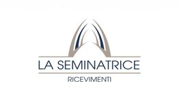 Logo di "La Seminatrice Ricevimenti" con un arco stilizzato sopra il testo.