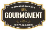 Logo con el texto "Gourmoment: momentos gourmet para amantes de la comida".