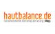 Logo mit Schriftzug "hautbalance.de" in Orange, darunter "naturkosmetik.fachshop.beratung".