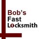 Bob's Fast Locksmith logo with a red keyhole design.