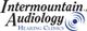 Intermountain Audiology Hearing Clinics logo with sound wave design.