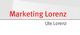 "Logo mit roter Schrift: Marketing Lorenz, darunter in kleinerer Schrift: Ute Lorenz."