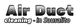 "Air Duct cleaning in Sausalito" text in bold and italic font styles.