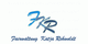 "Logo mit den Initialen FKR und dem Text 'Fakturaaltung Katja Rehwohl'. Blaue und graue Schrift."