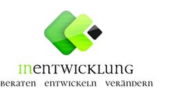 Grünes Logo mit der Aufschrift: Entwicklung, beraten, entwickeln, verändern.