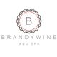 Brandywine Med Spa logo with decorative circular design and letter "B" in the center.