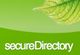 Grünes Logo mit Blatt und dem Schriftzug "secureDirectory" in Weiß.
