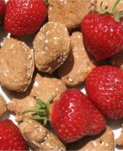 Erdbeeren Hundeleckerchen der Saison