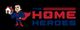 Cartoon superhero holds house next to "The Home Heroes" text in red and blue.