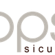 Logo con la scritta "ops sicurezza" e un simbolo di scudo arancione a sinistra.