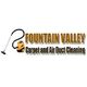 Logo of "Fountain Valley Carpet and Air Duct Cleaning" with a vacuum cleaner graphic.